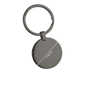 Llavero Metálico Personalizado con Acabado Cromado Negro, Mosquetón Redondo de Aleación en Estilo Moderno, Tamaño de 25 mm con Impresión UV y Logotipo Láser - Product Image 2
