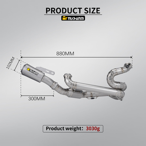 Nouveau système d'échappement en alliage de titane pour moto Nlkhanm Km <span class=keywords><strong>1290</strong></span> 1390 Super <span class=keywords><strong>Duke</strong></span> 1390R/RR/EVO 2021-2024 - Product Image 2
