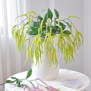 Fleur artificielle Larmes de l'amour rose en soie, plante suspendue, décoration de mariage et de maison, décoration de plafond 120cm - Product Image 4