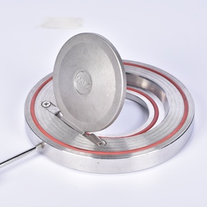 Valvola di ritegno a battente manuale in acciaio inossidabile, tipo a lamella singola/wafer per applicazioni idriche, Viton/EPDM - Product Image 4