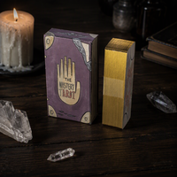 Kartu Permainan Tarot Desain Embos Tepi Emas Sudut Bulat Cetak Kertas Seni Khusus