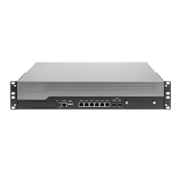 OEM rak 2U Router Firewall industri Intel Xeon E3 V5/V6 6/7/8/9th Core Q270 6 Lan 2.5GbE 2 SFP 10GbE Server keamanan Internet