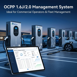 Station de recharge rapide pour véhicules électriques 80 kW certifiée CE TUV, double connecteur CCS1 CCS2 GBT, montage au sol, commerciale, OCPP 1.6J EVSE - Product Image 5