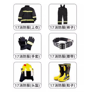 بدلة رجال الإطفاء من مادة Nomex EN469 معدات السلامة القياسية المثبطة للهب لملابس خدمة الإنقاذ في حالات الطوارئ والحرائق - Product Image 5
