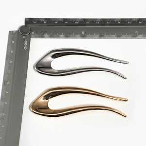 All'ingrosso forcine per capelli semplici eleganti oro argento forma U in metallo per donne europee accessori per capelli di moda per le ragazze - Product Image 6