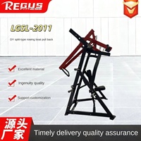 Máquina de Remo de Acción Dividida para Ejercicios de Fuerza de Espalda, Equipo de Fitness Comercial, Máquina de Remo de Acero