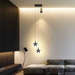 Moderno piccolo lampadario a Led per sala da pranzo <span class=keywords><strong>con</strong></span> faretto lampada a sospensione nera oro cucina Bar comodino soffitto illuminazione a sospensione - Product Image 5