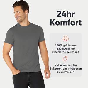 Camiseta de Hombre de Algodón/Poliéster Estilo Hip Hop, Corte Holgado, Tejido Transpirable, Impresión Digital, Logotipo Personalizado, Hecho en Alemania - Product Image 4