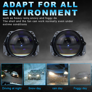 Faros Delanteros de Repuesto con Lente Bi-Proyector LED Súper Brillantes de 3 Pulgadas, 65 W, 8000 Lúmenes, 6000 K, Resistentes al Agua IP68, Ajuste Universal para Automóvil - Product Image 4