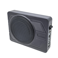 Subwoofer 10 pouces pour voiture, audio actif, fin, sous le siège, 12V, amplificateur intégré, klaxon portable, fabricant OEM, prix d'usine