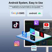 Téléviseur intelligent portable sur pied avec écran tactile, couleur personnalisée, télévision intelligente avec écran tactile 27 pouces