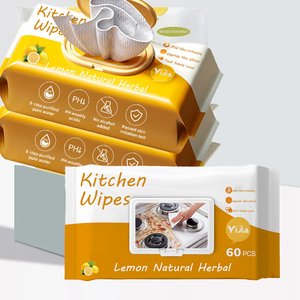 Doméstico Poderosa Limpeza Cozinha Toalhetes Forte Remoção De Óleo Cozinha Atacado Padrão De Pérola Não-tecido Desengordurando Toalhetes Húmidos - Product Image 2