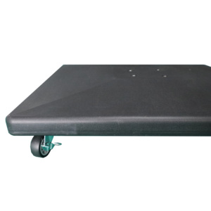 90kg square All Weather PE Cover <strong>Concrete</strong> Umbrella <strong>Base</strong> <strong>Parasol</strong> <strong>Base</strong> with Wheels for Patio and Outdoor - Product Image 4