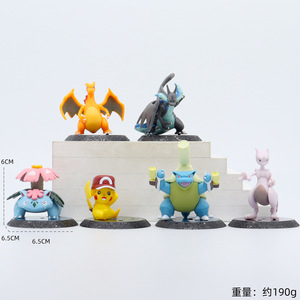 <span class=keywords><strong>Set</strong></span> di 6 Action Figure Pokémon da 6,5 cm, Modellini Collezionabili di Pikachu, Charizard, Mewtwo con Base per Bambini - Product Image 6