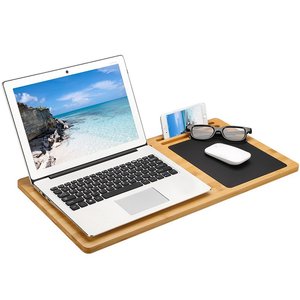 Bamboo Laptop <b>Desk</b> Mat With Mouse Pad 56.8x28.8cm For Home Office <b>Study</b> Use - Product Image 3