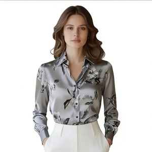 <span class=keywords><strong>Camicia</strong></span> Floreale da Donna con Bottoni, Manica Lunga, Elegante Blusa da Ufficio, Abbigliamento Femminile Sehe Fashion - Product Image 4