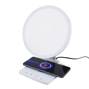 Lampada da tavolo a LED cosciot con caricatore Wireless porta di ricarica USB timer a 6 livelli