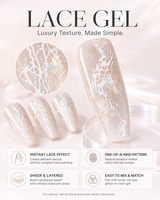 Gel à ongles en dentelle végétalien, sans cruauté, UV LED, texture peinture, logo personnalisé, fournitures pour ongles OEM