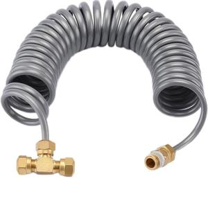 Copper Tee Fitting <b>Air</b> Spray Gun Kit with 3.5-Meter Nylon <b>Hose</b> Pneumatic Blow Gun Tool - Product Image 4