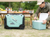 Générateur à essence 4 temps à onduleur super silencieux 64 dB 8 kW, onde sinusoïdale pure 7 kW, écran LED, roues, portable, alimentation de secours domestique