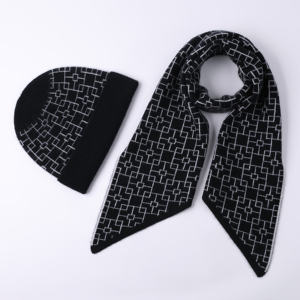 <span class=keywords><strong>Ensemble</strong></span> <span class=keywords><strong>écharpe</strong></span> et <span class=keywords><strong>bonnet</strong></span> en laine et <span class=keywords><strong>cachemire</strong></span> de haute qualité, idéal pour se tenir au chaud en hiver - Product Image 1