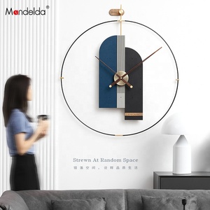 Mandelda Home Decor Minimaliste Moderne Béton Quartz Métal <span class=keywords><strong>Horloge</strong></span> Murale Pour Salon 3d <span class=keywords><strong>Horloge</strong></span> Décoration Murale - Product Image 5