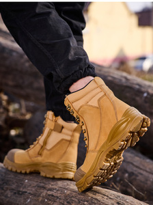 Calzado de Seguridad Unisex de Caña Alta, Resistente a Impactos y Perforaciones, para Todas las Estaciones, de Cuero Vacuno - Product Image 2