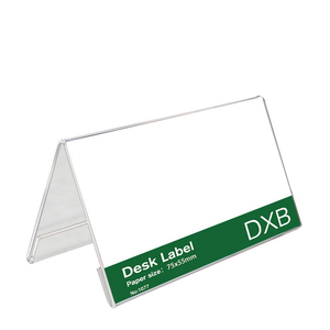 100-Pack Clear Acrylic Name Tent Holders - 11 X 4.25 Inch Desk Sign Frames For Meetings