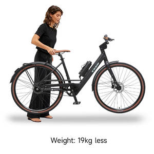 Bicicleta eléctrica TEXD 700CC con diseño de simplicidad, 36V, 250W, Motor de cubo trasero, bicicleta estilo EMTB con portador trasero, bicicleta eléctrica de ciudad - Product Image 3