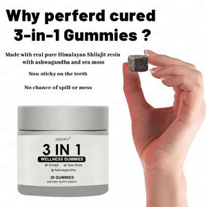 3 in 1 Wellness Gummies <strong>Honey</strong> Flavor Himalayan Shilajit Resin Gummy Supplement Boost Energy 3 in 1 Health 30 Gummies - Product Image 3