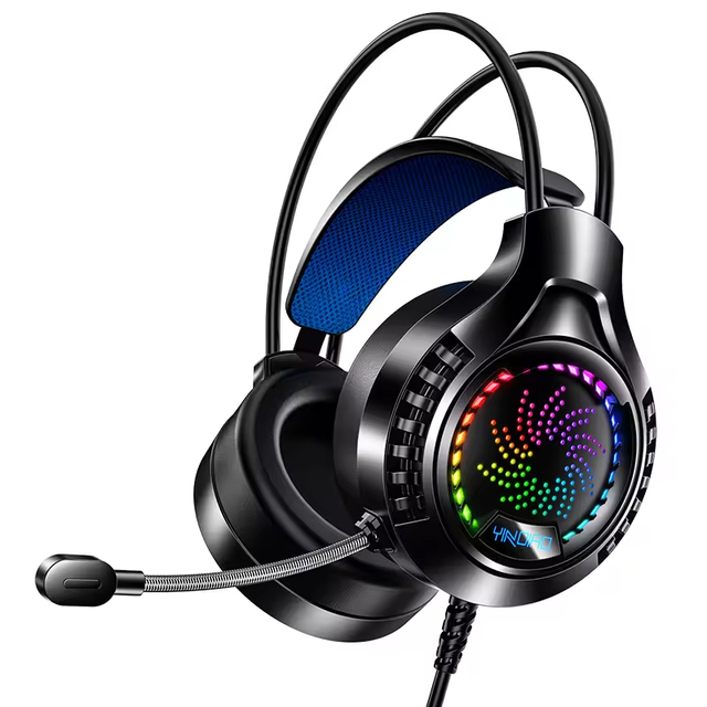Q7 Gaming Luminous Over-ear Headphones RGB Dynamic Wired Headphones 3.5mm+USB Gaming Headset Earphone Wired Super Bass Headphone
