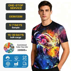 Camiseta de Maratón Sublimada OEM, Jersey de Microfibra Personalizado, Colorido, de Secado Rápido, Poliéster, para Correr, con Logotipo Personalizado - Product Image 1