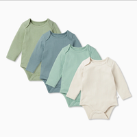 2024 Neues Design Bambus individueller Kleinkind-Kind-Gestrickter Neugeborenen-Strampler Babykörperanzug