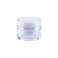 Pot en plastique transparent double paroi de 5g pour gel de construction, format voyage, échantillon de crème, pour cosmétiques - Vente en gros
