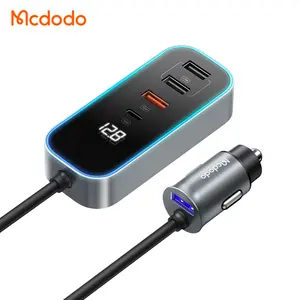 In-Auto Vijf Port Charger Usb C + 4 Usb Docking Station 107W 30W 27W PD3.0 QC4.0 Pps Snel Opladen Met 1.5M Kabel Mcdodo Charger
