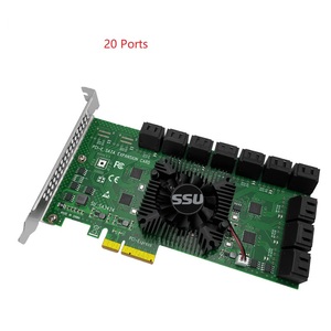 การ์ดขยาย PCI-E เป็น SATA3.0 พร้อมพอร์ต 24 20 16 12 10 พอร์ตการ์ดอะแดปเตอร์โซลิดสเตตไดรฟ์สำหรับเกม - Product Image 2