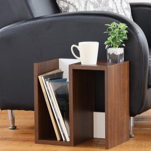 Estante de madera para almacenamiento de libros, organizador de 2 niveles para sala de estar, dormitorio, escritorio de oficina, estante multifuncional - Product Image 1