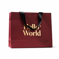 Emballage à provisions avec logo personnalisé sac en papier cadeau imprimé bijoux vêtements