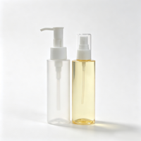 Flacon pulvérisateur PET transparent doré de 100 ml, vide, pour toner, parfum, brume faciale, liquide cosmétique
