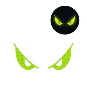 Autocollants réfléchissants en forme d'œil du diable, imperméables et résistants aux UV, adaptés aux voitures, motos et vélos - Product Image 5