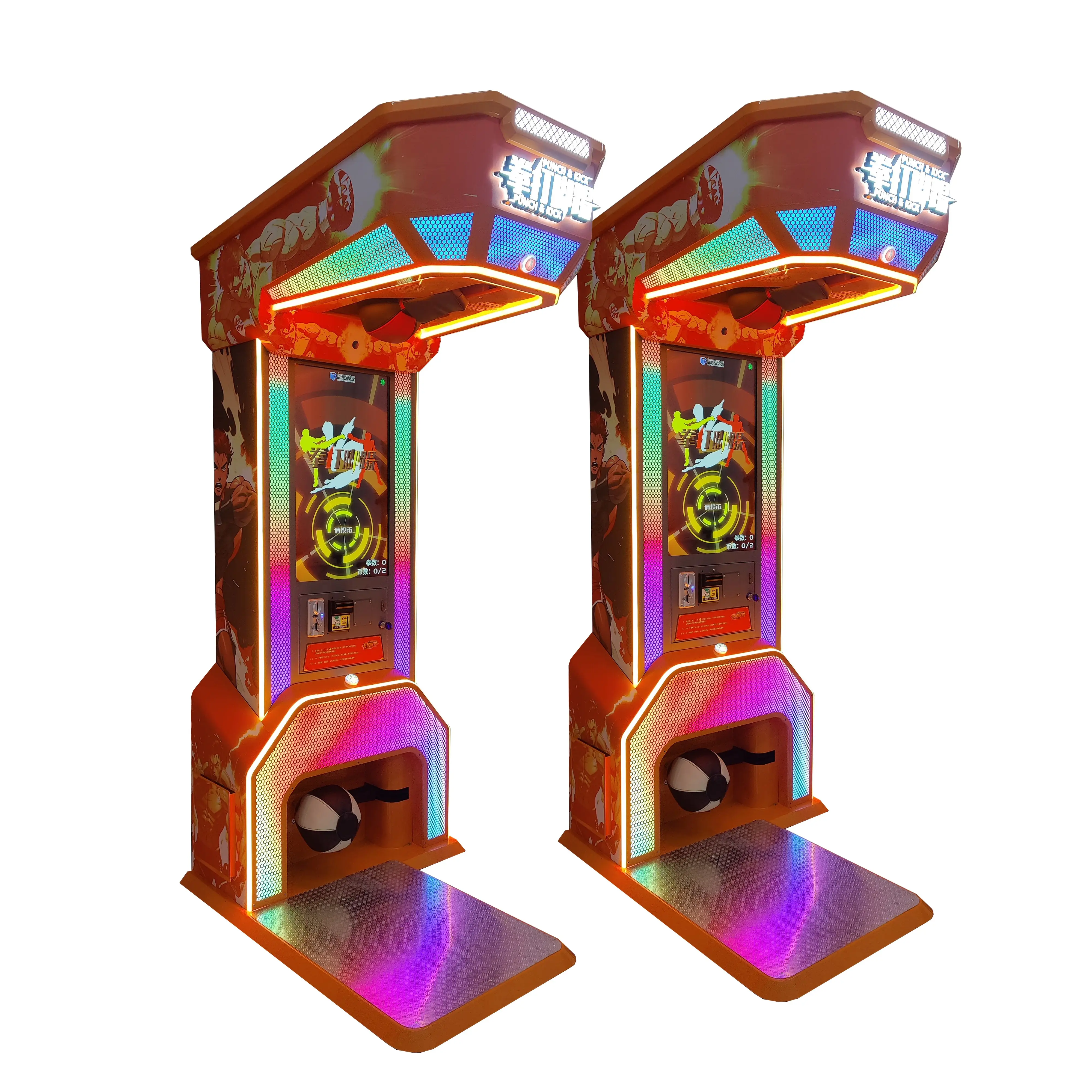 Neofuns Jeux à pièces Punching Boxing Arcade Machines avec Leg Kick