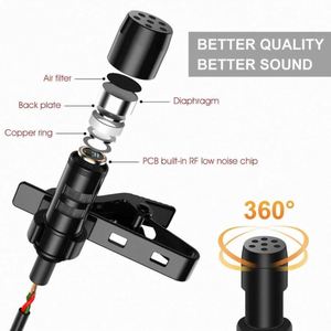 DAYMIC - Micrófono de Solapa Profesional Mini Lavalier, Micrófono de Solapa para Smartphone, Transmisión en Vivo y Grabación - Product Image 4