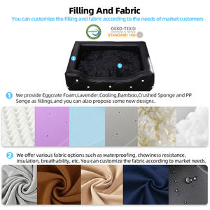 최신 인기 상품 방수 신식 개 소파 OEM 환경 친화적인 연약한 애완 동물 소파 - Product Image 4