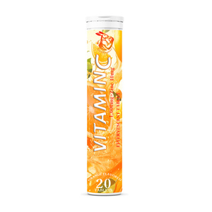 Comprimés effervescents de vitamine C haute puissance avec supplément de zinc pour un vieillissement sain, améliorent le système immunitaire - Product Image 1