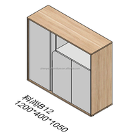Bureau de travail moderne en acier avec tiroirs personnalisables et pieds en métal, design écologique pour les espaces de bureau