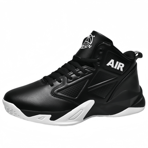 Men's High-Top Anti-Slip Running Basketball Sneakers New Large Size White Mesh Transparent <b>Balloon</b> Fashion - Product Image 2