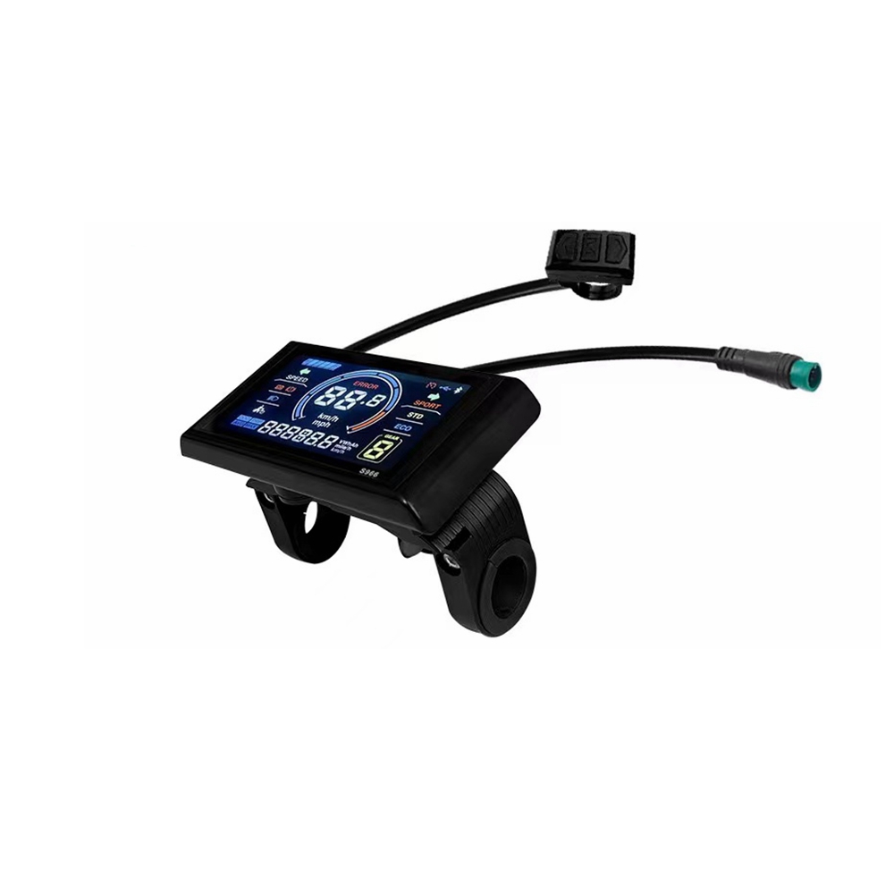 Afficheur LCD S966 Pour Kit Conversion Vélo électrique 48V - écran étanche IP65, Compatible 24V/36V/48V, Neuf