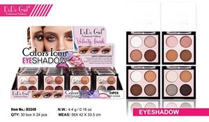 Sombra de ojos con icono de pigmento alto profesional Quad hermosa apariencia mate brillante forma de polvo metálico para tonos de piel oscura al por mayor - Product Image 4