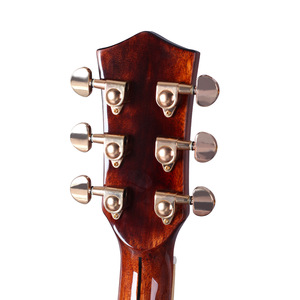 Đàn Guitar Acoustic dân gian 41 inch không có thương hiệu Gỗ gụ màu cà phê bóng loáng đầy đủ bảng đơn-Có mặt sau phong/Mặt Gỗ Mun 6 dây - Product Image 5