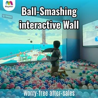 Système de jeu interactif mural Mayeter Commercial Immersive Ball Smashing Projection Game System pour aire de jeux intérieure, centre de jeux pour enfants, 60+
